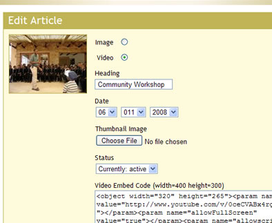 We say "It must be easy to use!" Content is edited in an environment similar to the website, ensuring that the administrator is familiar with the content.
