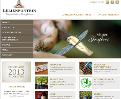 Vine Growers' website aims to showcase the integrity and quality that this proud and quality driven family operate with.
