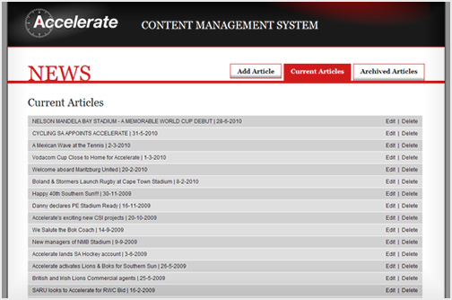 The bespoke content management systems are very user friendly, ensuring that they are often used, unlike some generic systems that have superfluous functionality.