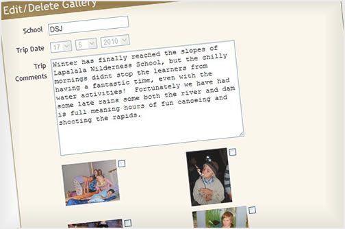 Gallery content management ensures ease of use without unecessary tools.
