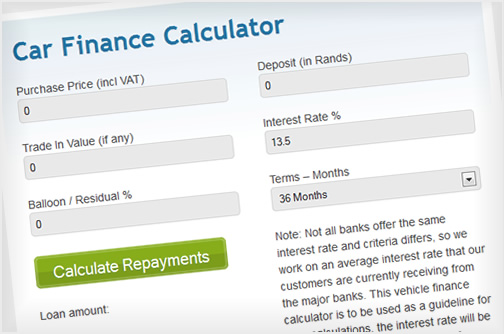 This bespoke finance calculator shows not only what a users monthly premium might be, but also displays the saving that they will achieve through private finance with this business.