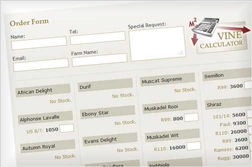 Ordering surplus grafted vines directly from the website means that farmers who were late in placing an order the year before, can still find vines that were over supplied, or in surplus.